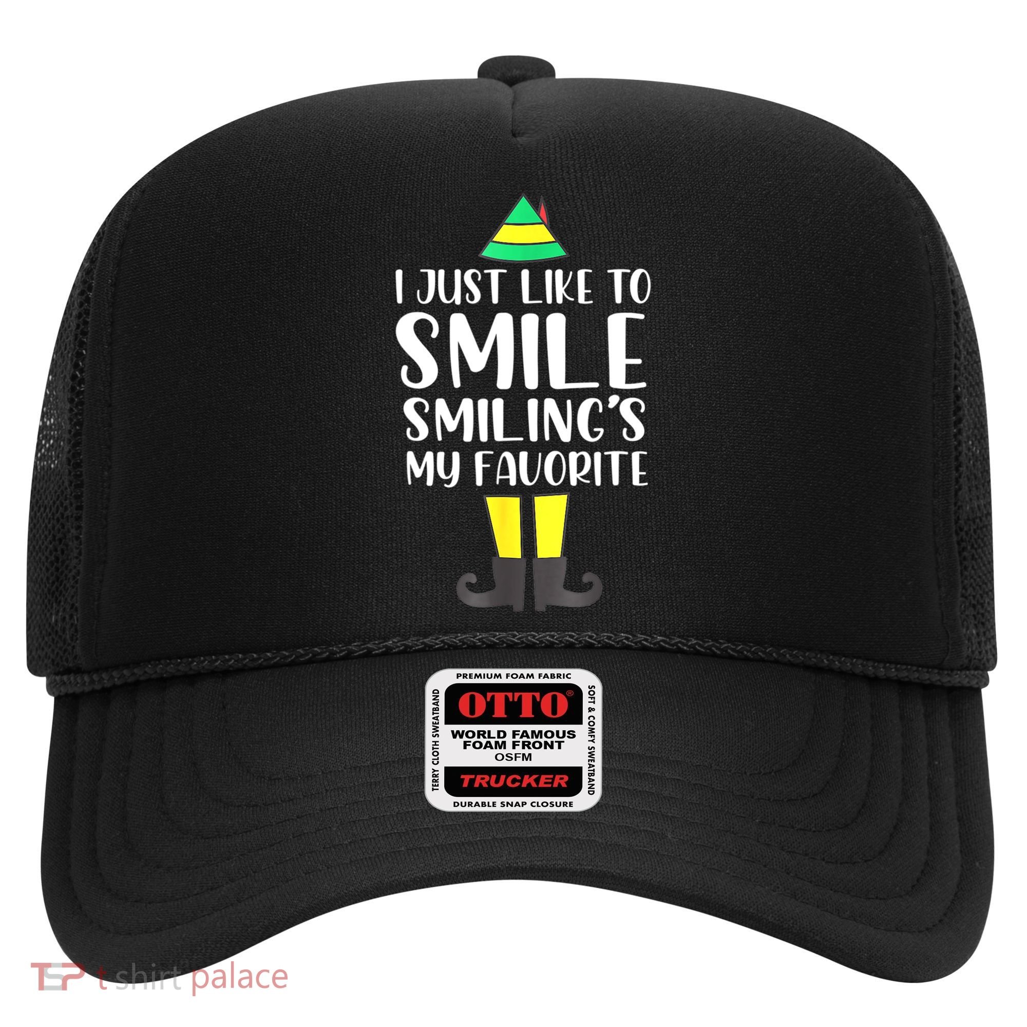 Smiling Is My Favorite Christmas Elf Buddy Hat