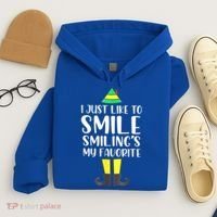 Smiling Is My Favorite Christmas Elf Buddy Hoodie thumb 4