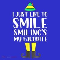 Smiling Is My Favorite Christmas Elf Buddy Coaster thumb 2