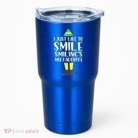 Smiling Is My Favorite Christmas Elf Buddy Tumbler thumb 0