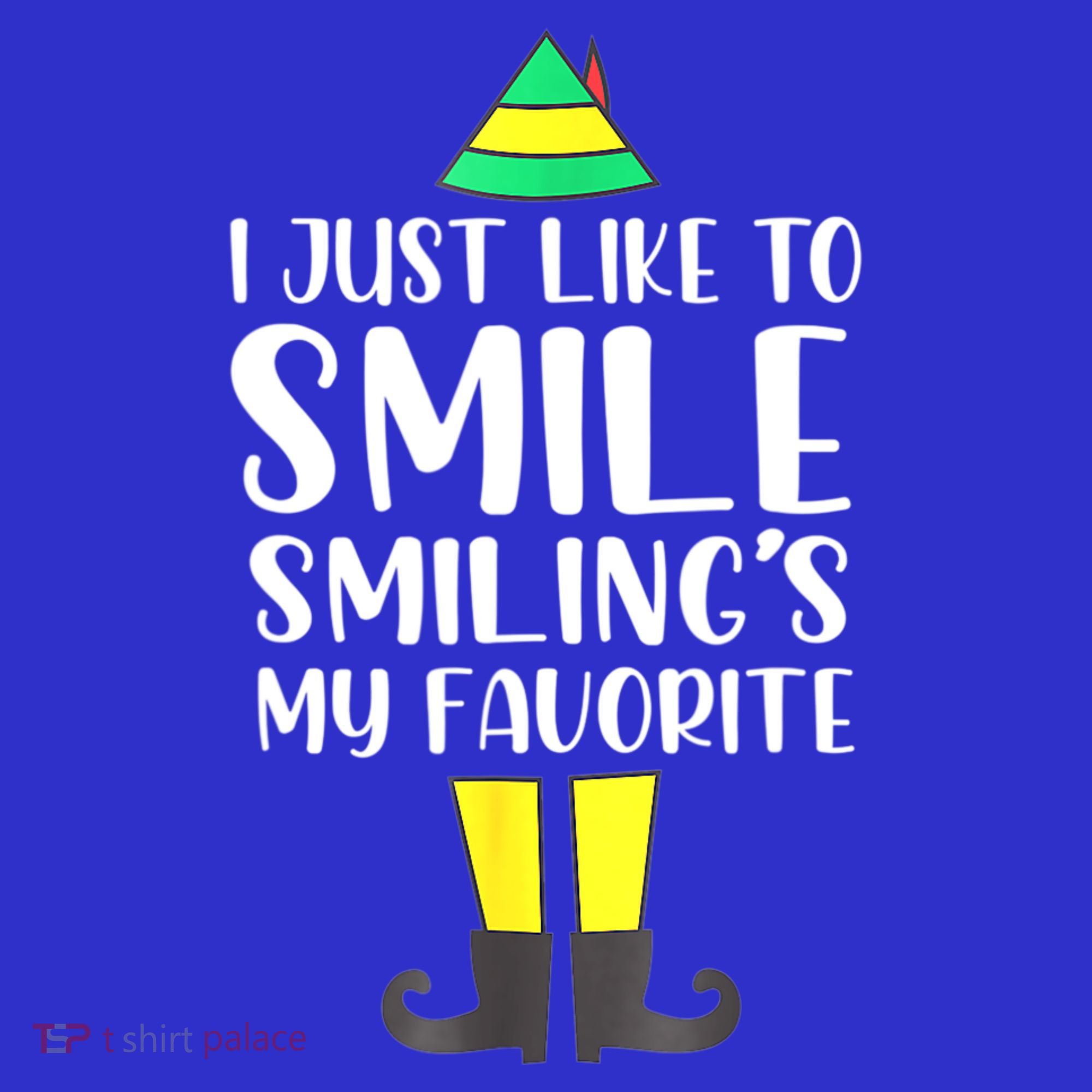 Smiling Is My Favorite Christmas Elf Buddy Mousepad