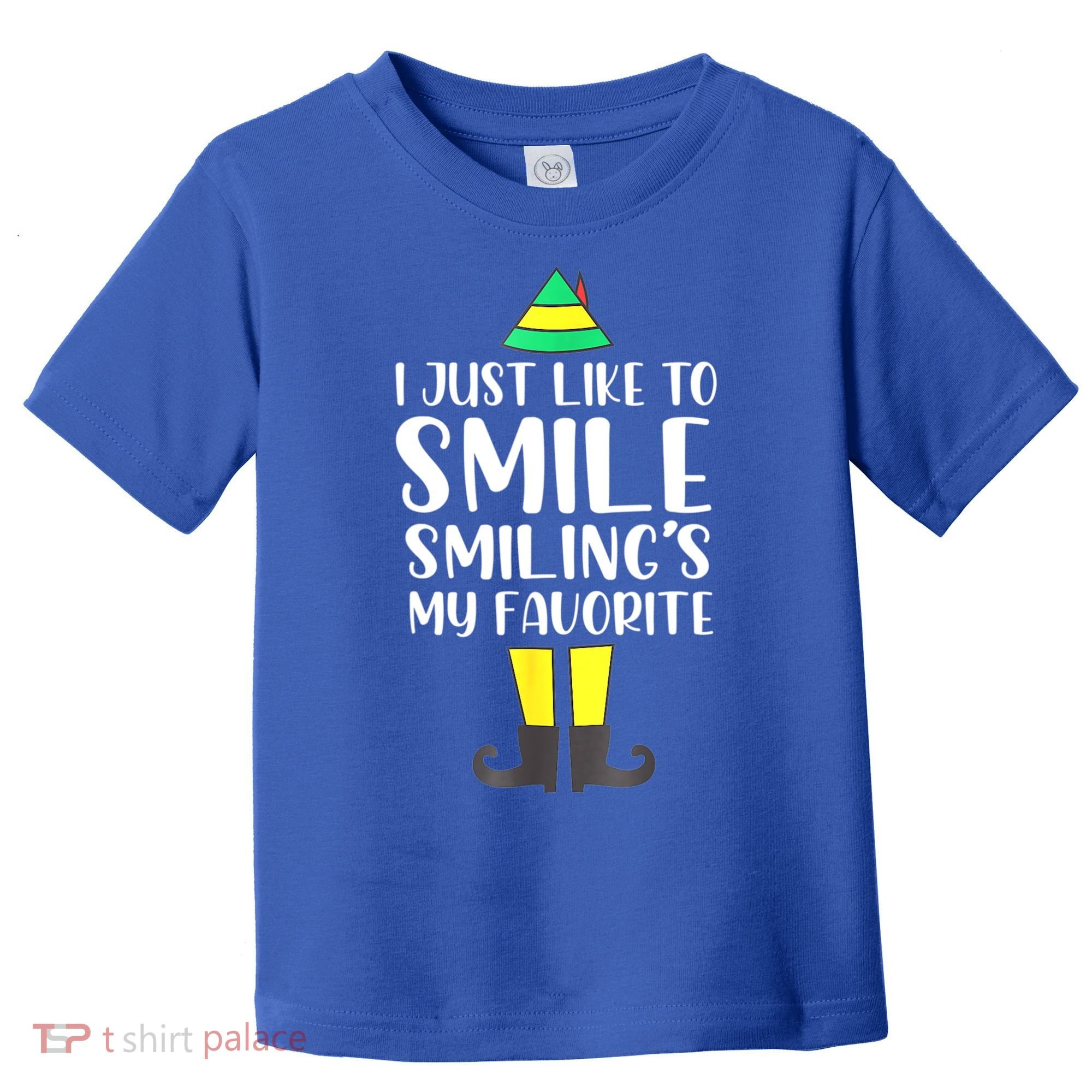 Smiling Is My Favorite Christmas Elf Buddy Toddler T-Shirt
