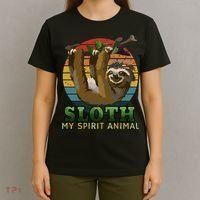 Sloth Is My Spirit Animal Funny Sloth T-Shirt thumb 4