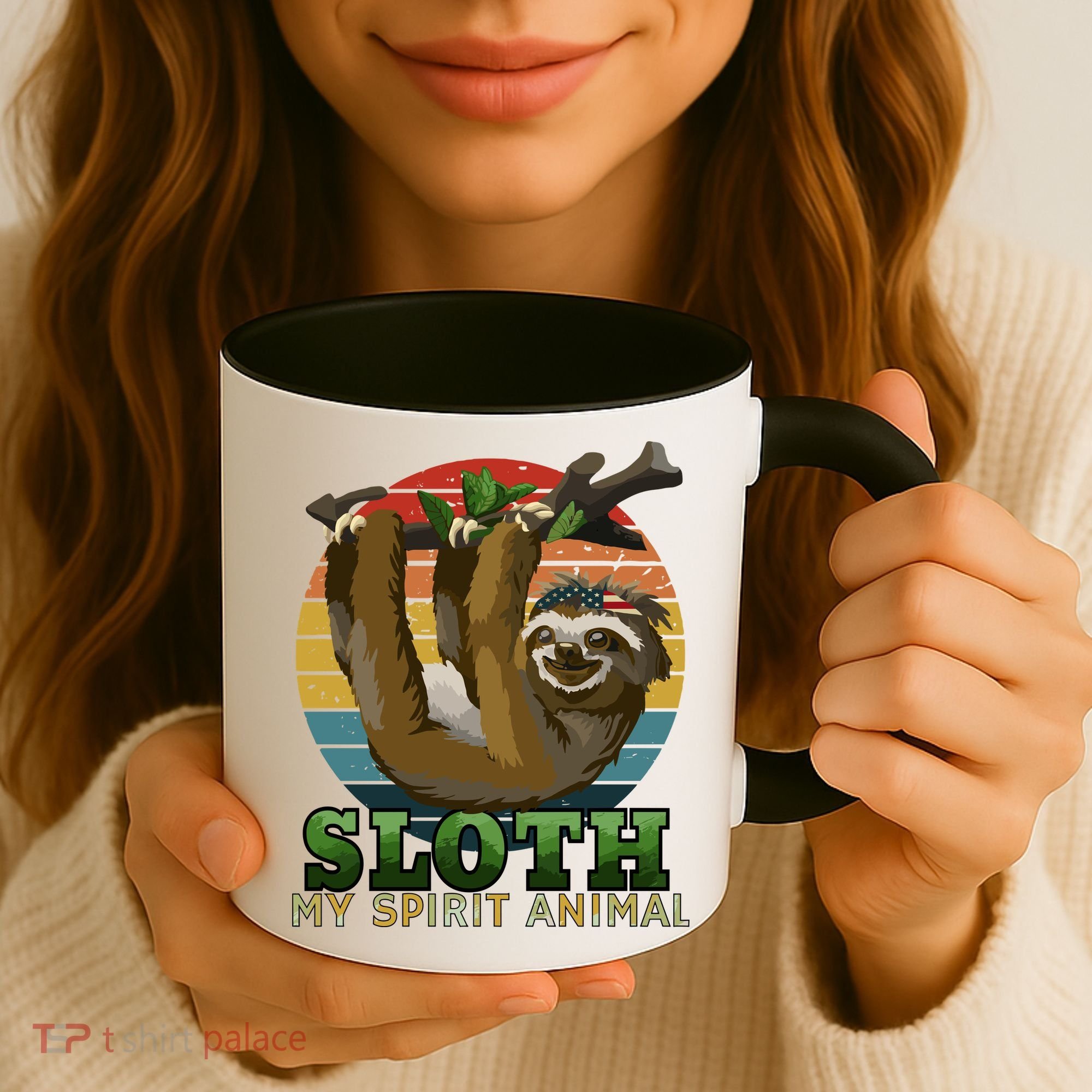 Sloth Is My Spirit Animal Funny Sloth Coffee Mug
