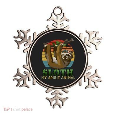 Sloth Is My Spirit Animal Funny Sloth Ornament