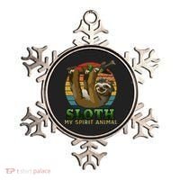 Sloth Is My Spirit Animal Funny Sloth Ornament thumb 0