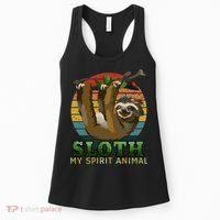 Sloth Is My Spirit Animal Funny Sloth Women's Tank Top thumb 0