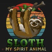 Sloth Is My Spirit Animal Funny Sloth Baby Bodysuit thumb 2