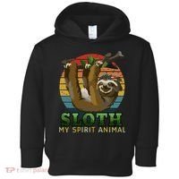 Sloth Is My Spirit Animal Funny Sloth Toddler Hoodie thumb 0