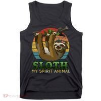 Sloth Is My Spirit Animal Funny Sloth Tank Top thumb 0
