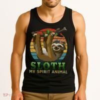 Sloth Is My Spirit Animal Funny Sloth Tank Top thumb 3