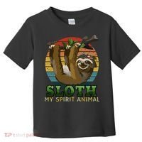 Sloth Is My Spirit Animal Funny Sloth Toddler T-Shirt thumb 0