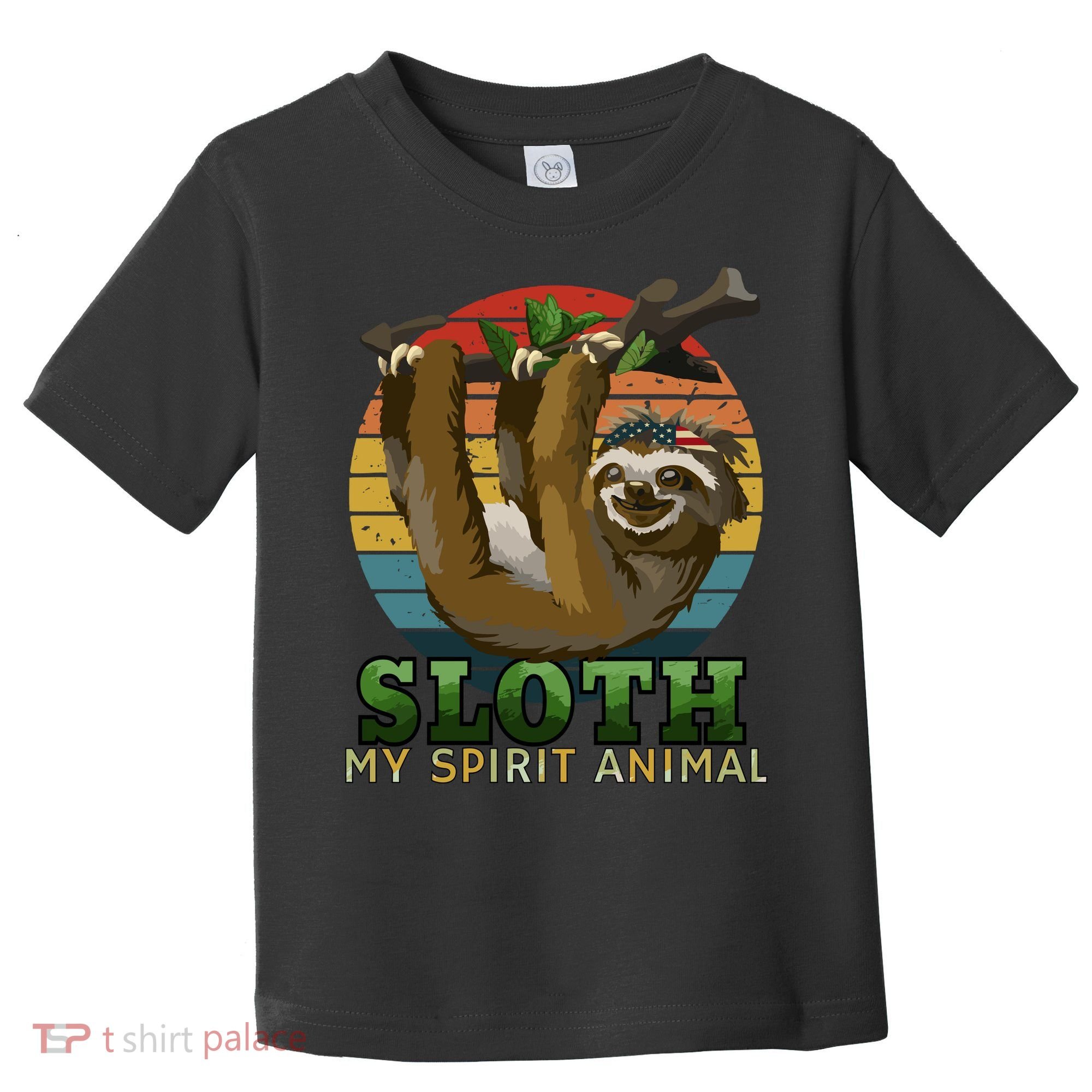 Sloth Is My Spirit Animal Funny Sloth Toddler T-Shirt