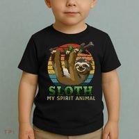 Sloth Is My Spirit Animal Funny Sloth Toddler T-Shirt thumb 2