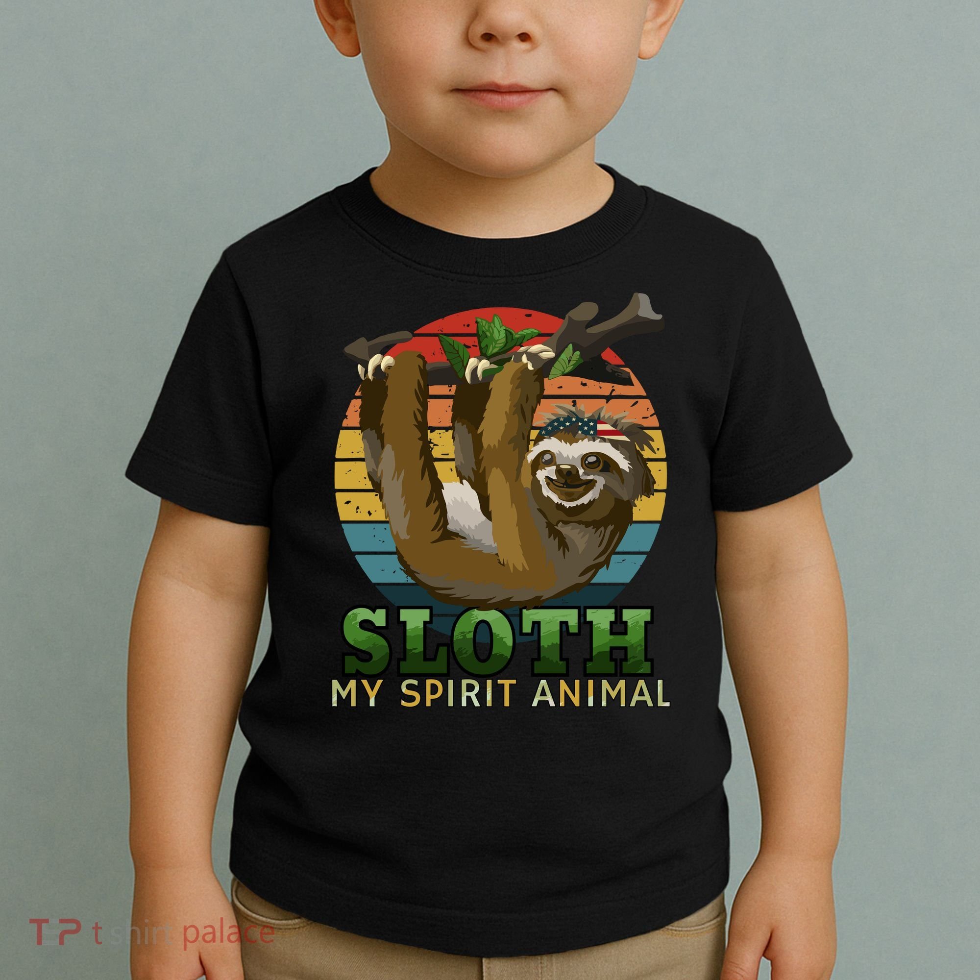 Sloth Is My Spirit Animal Funny Sloth Toddler T-Shirt