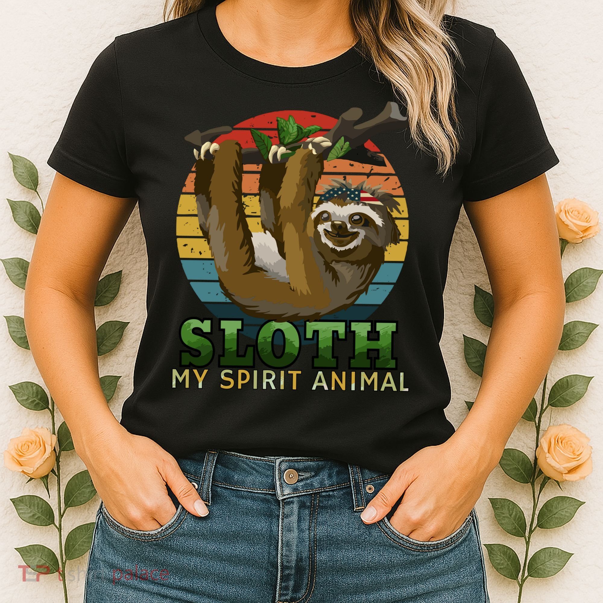 Sloth Is My Spirit Animal Funny Sloth Women's T-Shirt