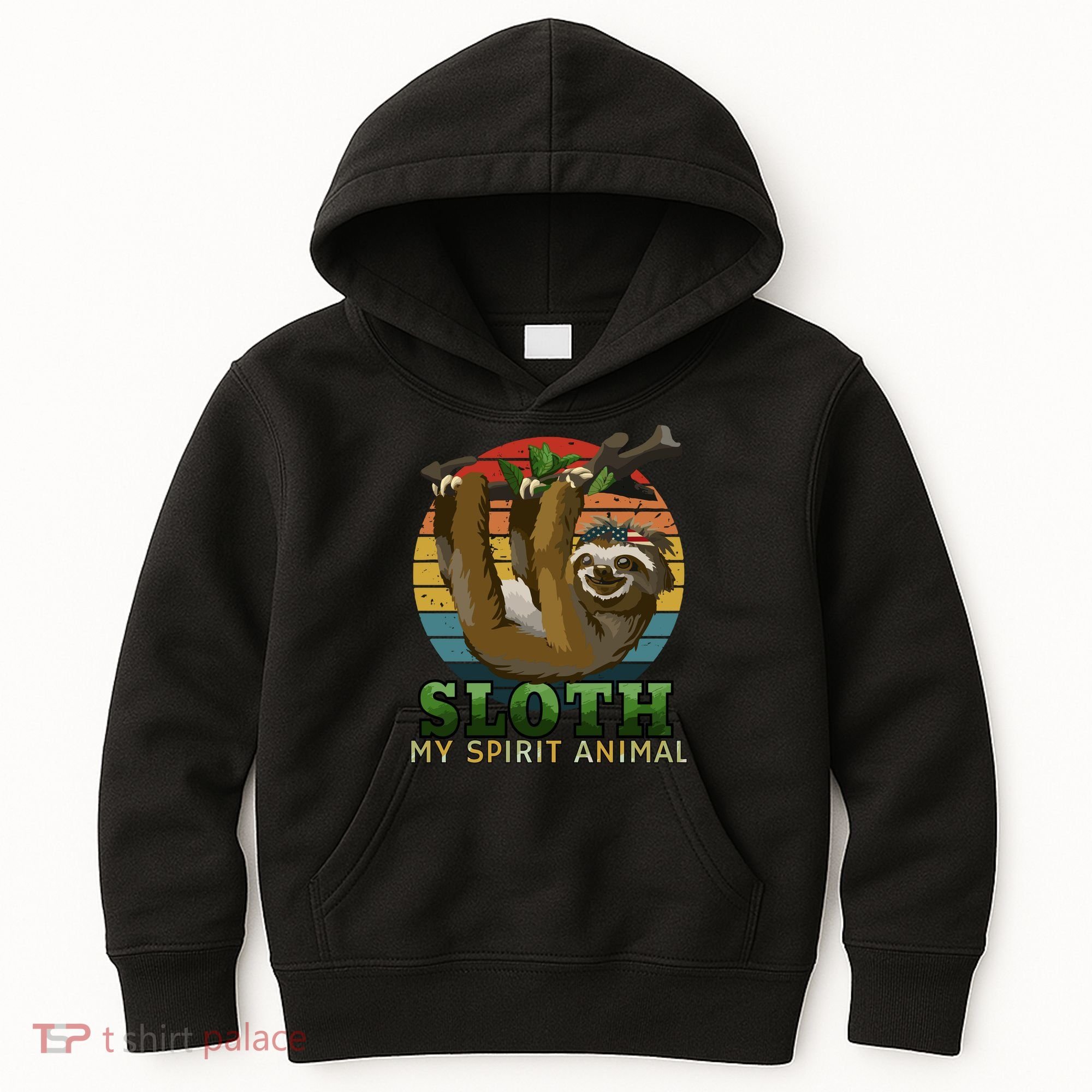 Sloth Is My Spirit Animal Funny Sloth Kids Hoodie