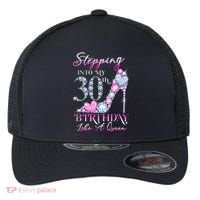 Stepping Into My 30th  Birthday Like A Queen Flexfit Unipanel Trucker Cap thumb 0