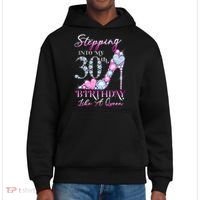 Stepping Into My 30th  Birthday Like A Queen District V.I.T. Heavyweight Hoodie thumb 0