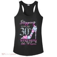 Stepping Into My 30th  Birthday Like A Queen Ladies PosiCharge Competitor Racerback Tank thumb 0
