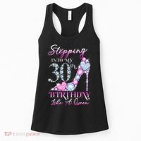 Stepping Into My 30th  Birthday Like A Queen Women's Tank Top thumb 0