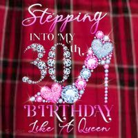 Stepping Into My 30th  Birthday Like A Queen Men's Flannel Plaid Pajama Pants thumb 2