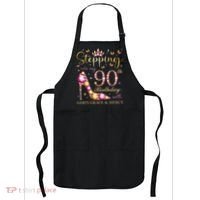 Stepping Into My 90th Birthday With God'S Grace & Mercy Cute Apron thumb 0