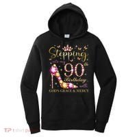 Stepping Into My 90th Birthday With God'S Grace & Mercy Cute Women's Hoodie thumb 0