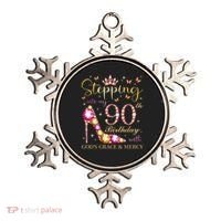 Stepping Into My 90th Birthday With God'S Grace & Mercy Cute Ornament thumb 0