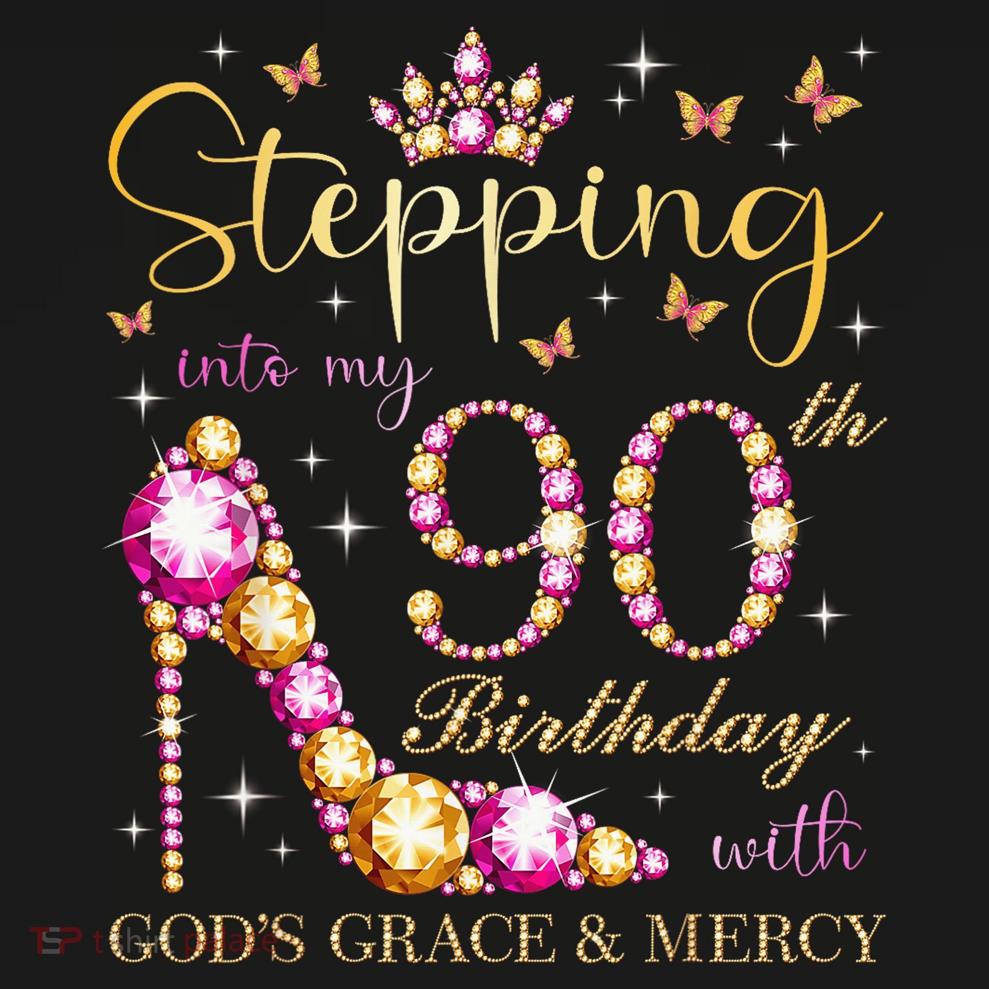 Stepping Into My 90th Birthday With God'S Grace & Mercy Cute Ornament