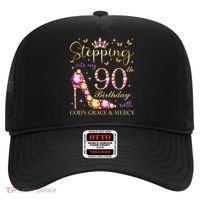 Stepping Into My 90th Birthday With God'S Grace & Mercy Cute Hat thumb 0