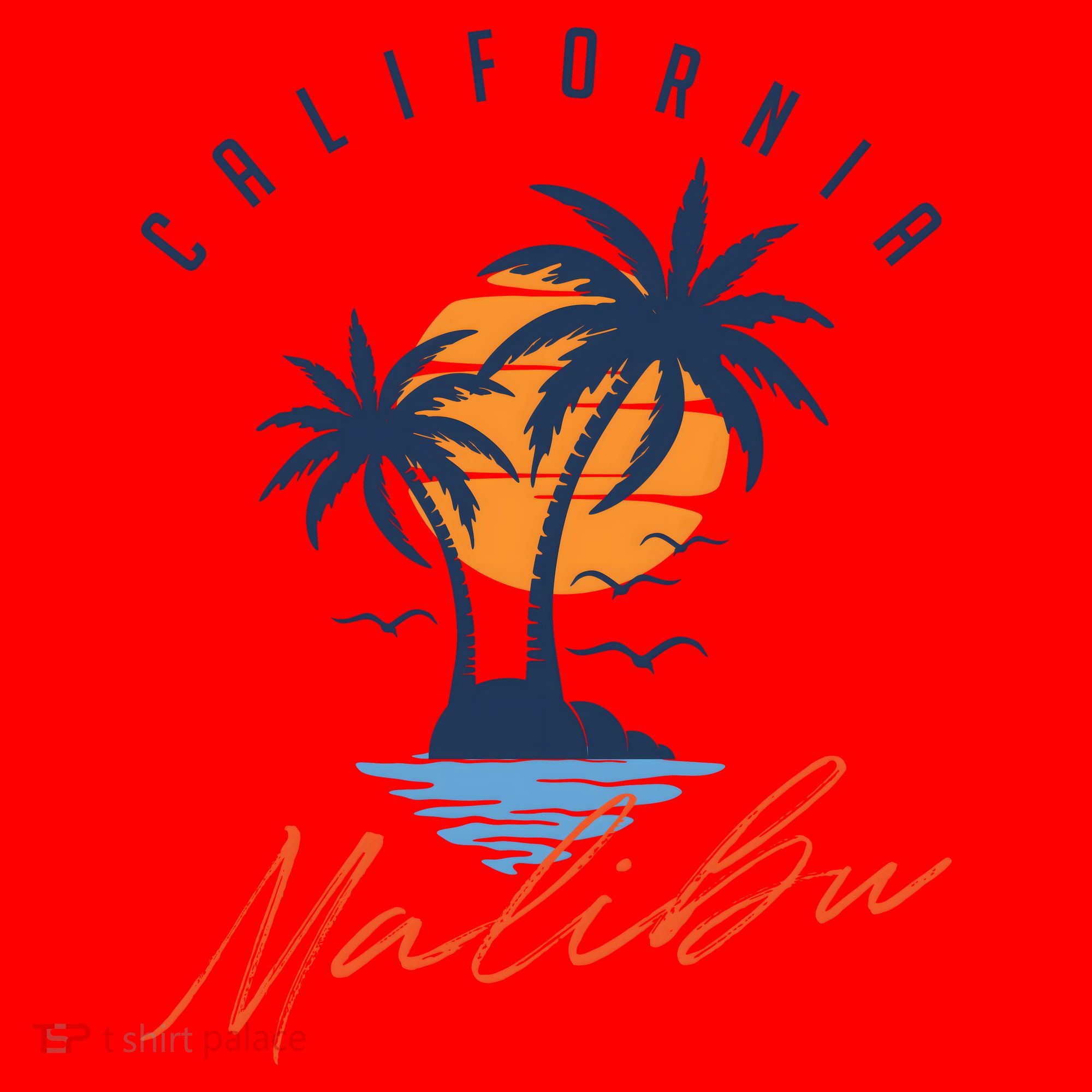 Summer In Malibu Beach Santa Hat