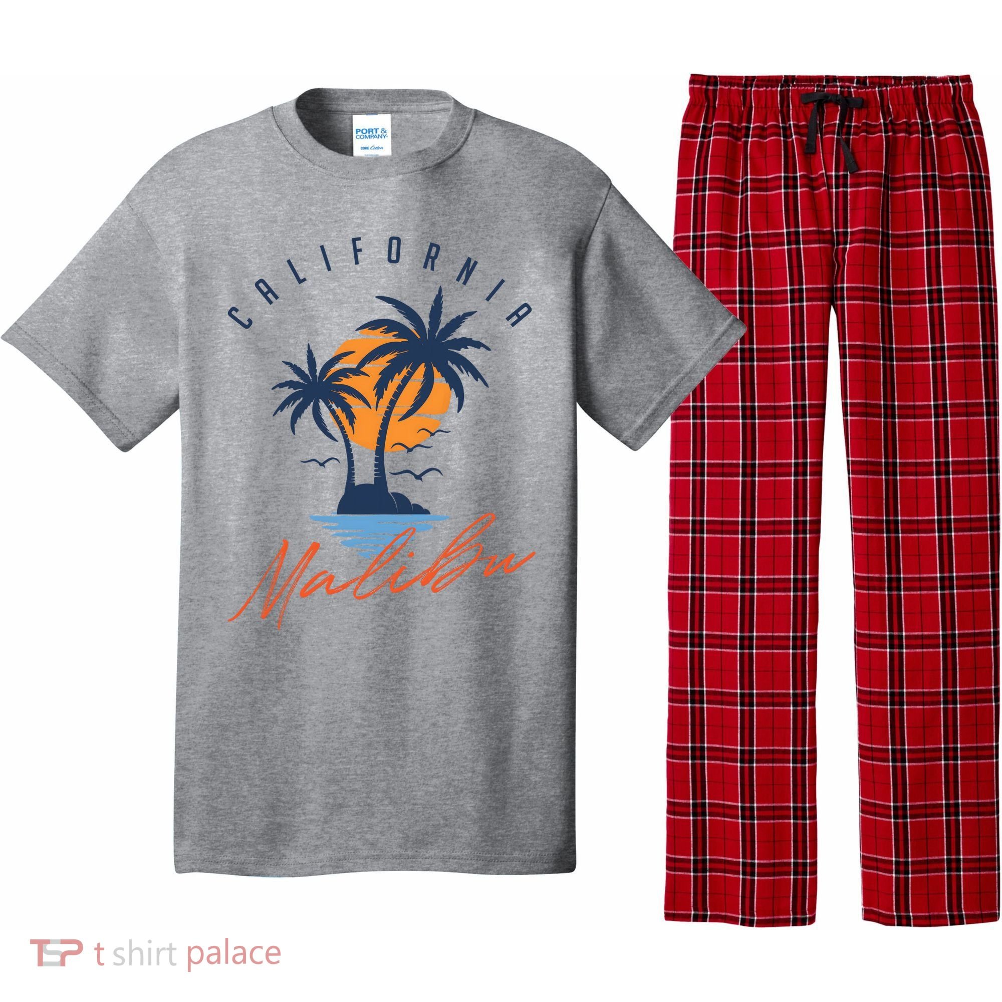 Summer In Malibu Beach Pajama Set