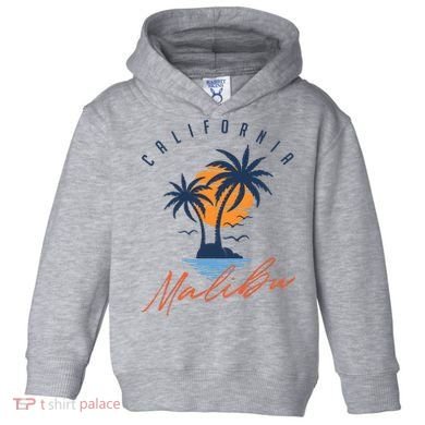 Summer In Malibu Beach Toddler Hoodie