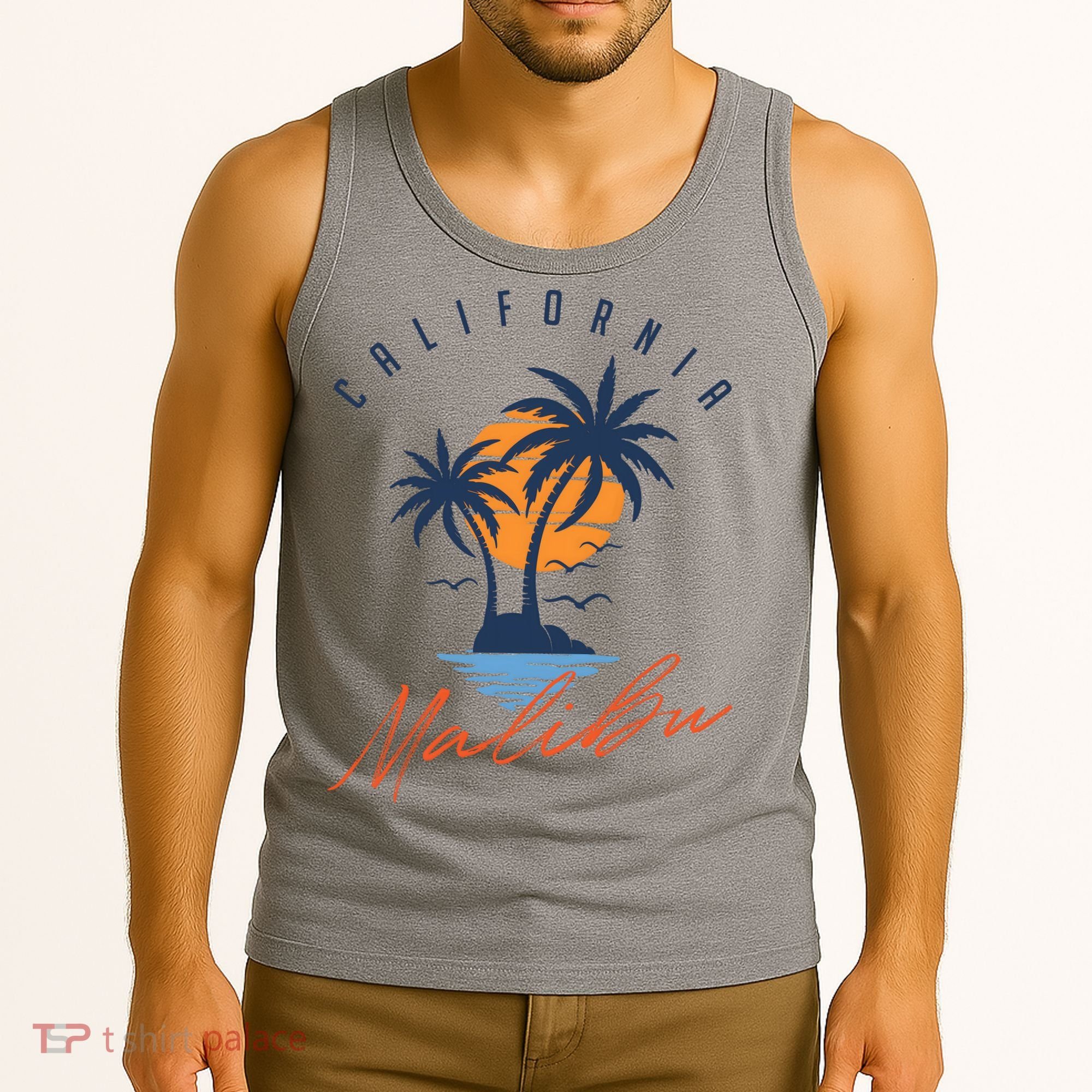 Summer In Malibu Beach Tank Top
