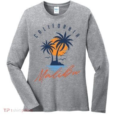 Summer In Malibu Beach Women's Long Sleeve Shirt
