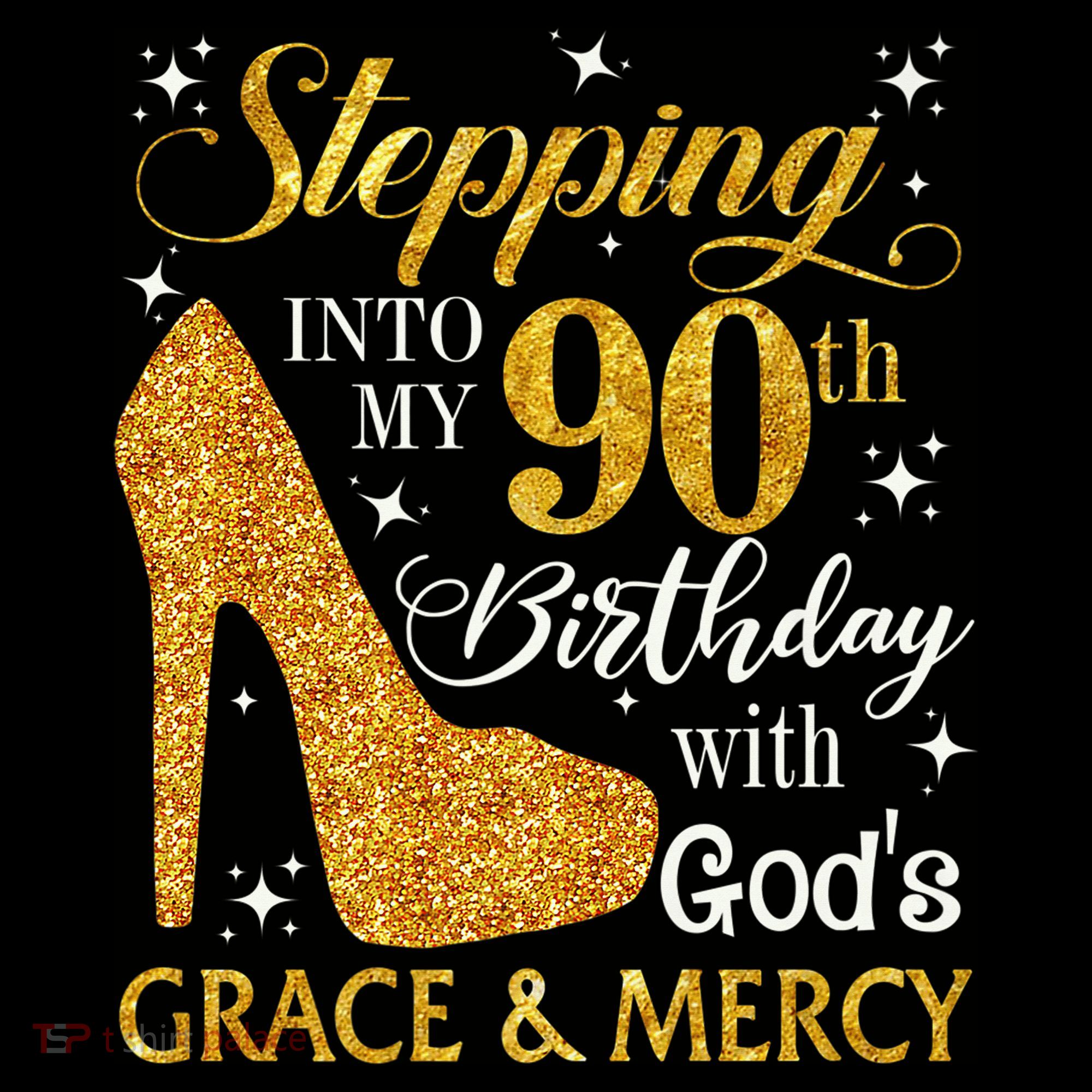 Stepping Into My 90th Birthday With God'S Grace & Mercy Ornament