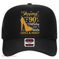 Stepping Into My 90th Birthday With God'S Grace & Mercy Hat thumb 0