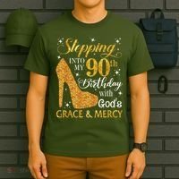 Stepping Into My 90th Birthday With God'S Grace & Mercy T-Shirt thumb 6