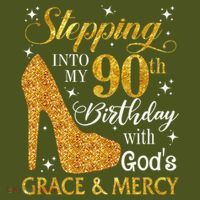 Stepping Into My 90th Birthday With God'S Grace & Mercy Mousepad thumb 1