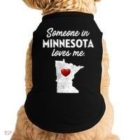 Someone In Minnesota Loves Me Minnesota Mn Doggie Tank thumb 0
