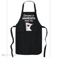 Someone In Minnesota Loves Me Minnesota Mn Apron thumb 0