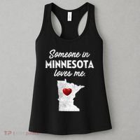 Someone In Minnesota Loves Me Minnesota Mn Women's Tank Top thumb 3