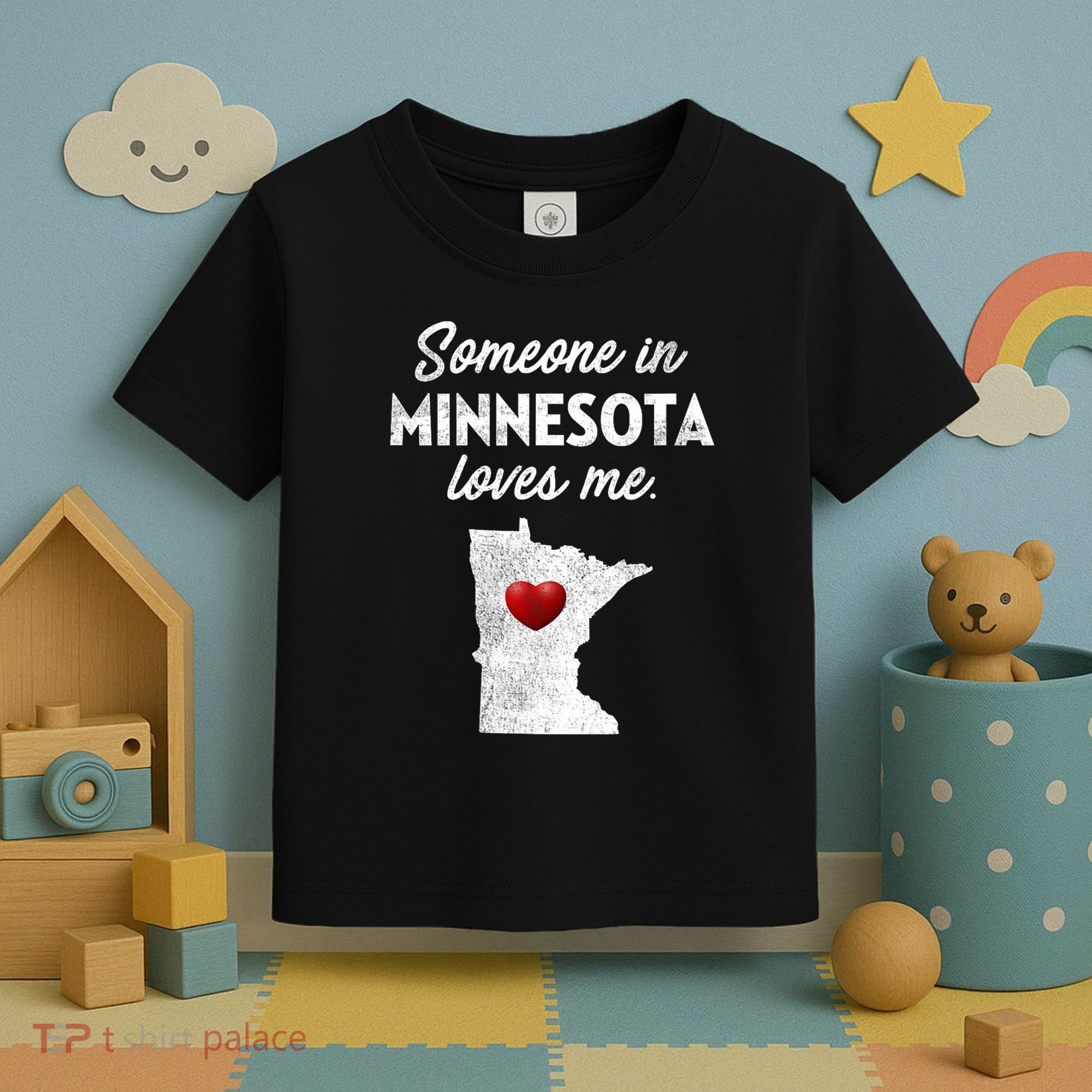 Someone In Minnesota Loves Me Minnesota Mn Toddler T-Shirt