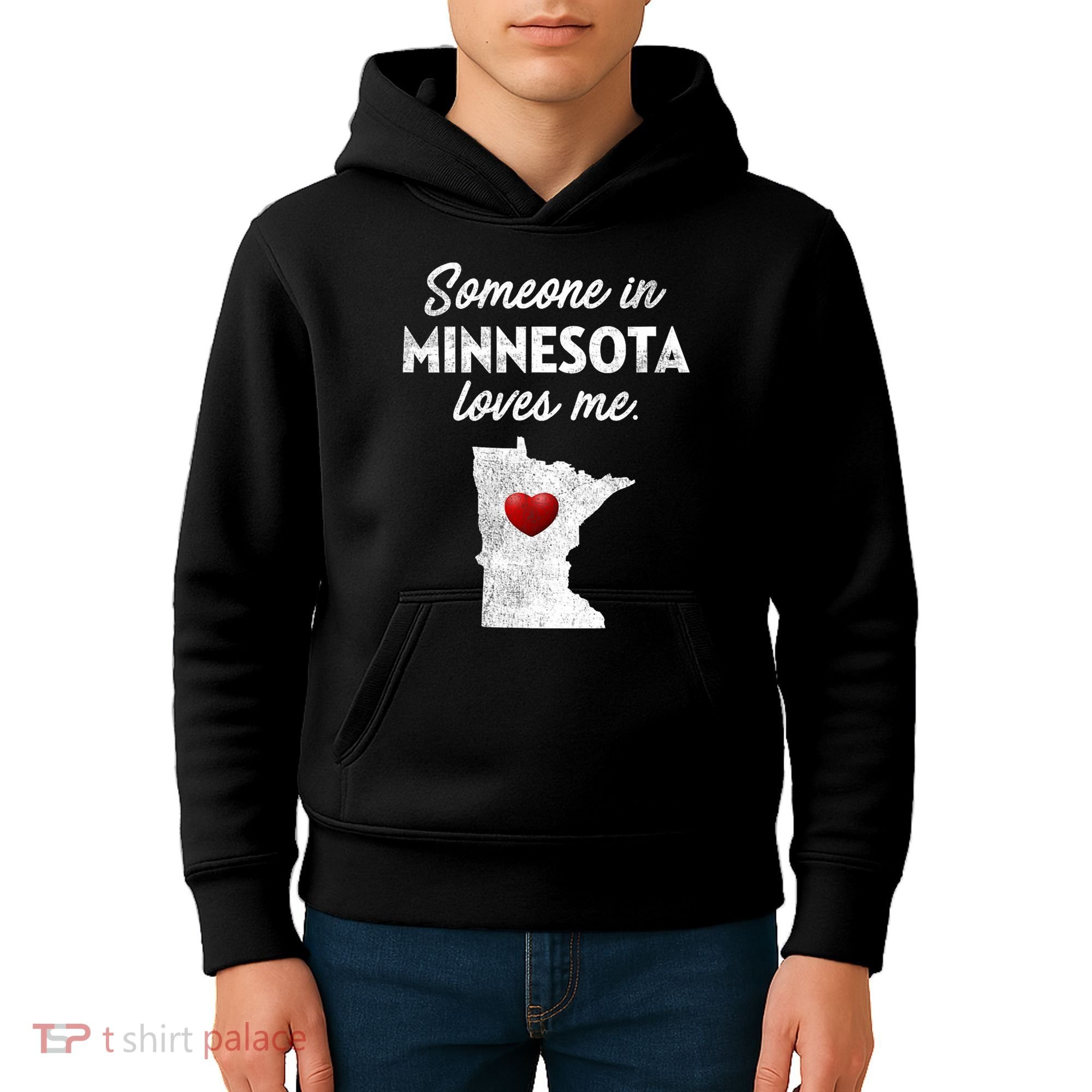 Someone In Minnesota Loves Me Minnesota Mn Kids Hoodie