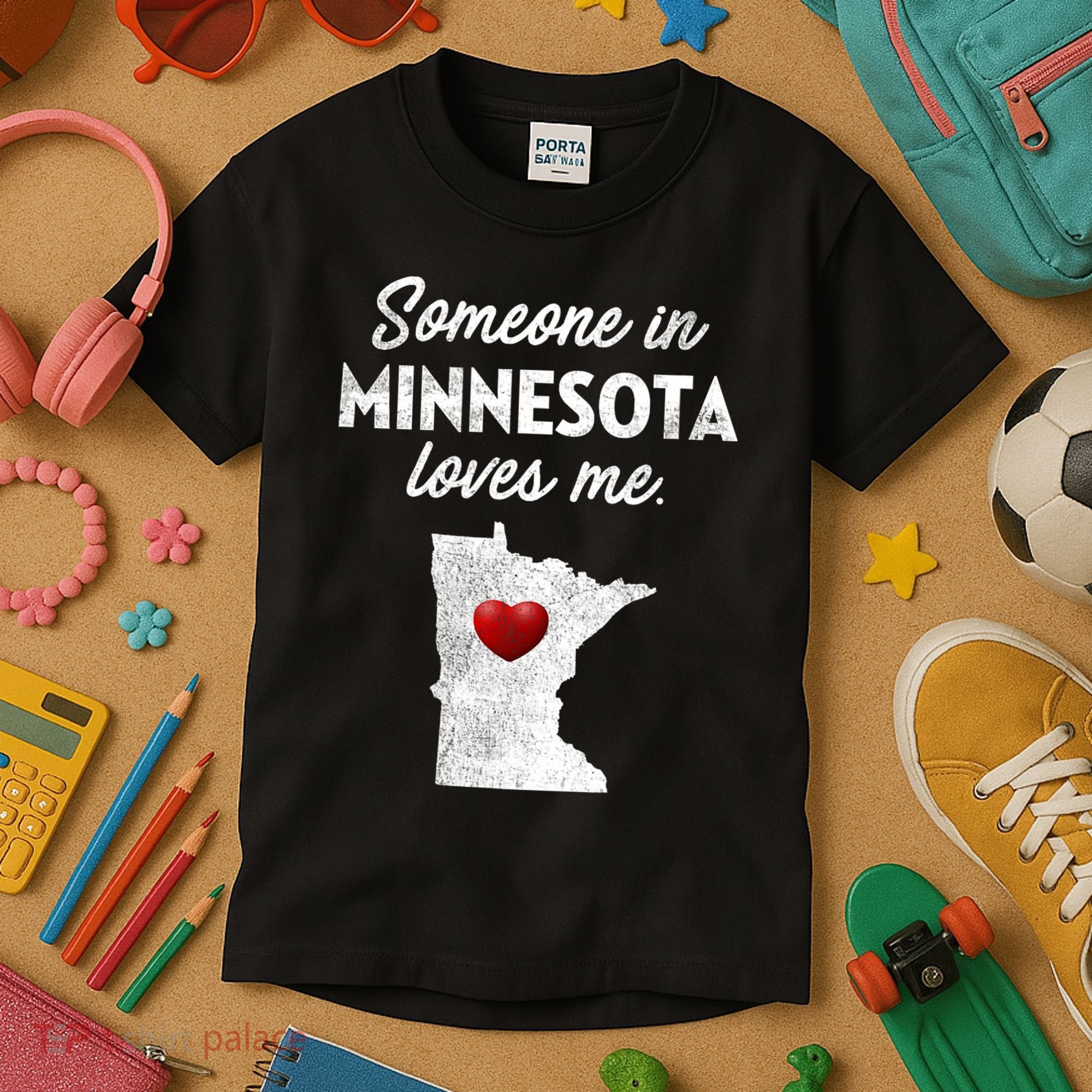 Someone In Minnesota Loves Me Minnesota Mn Kids T-Shirt