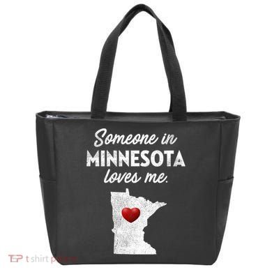 Someone In Minnesota Loves Me Minnesota Mn Tote Bag