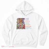 She Is Mom She Is Strong Bible Verse Mom Hoodie thumb 0