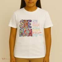 She Is Mom She Is Strong Bible Verse Mom T-Shirt thumb 4