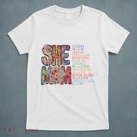 She Is Mom She Is Strong Bible Verse Mom T-Shirt thumb 5